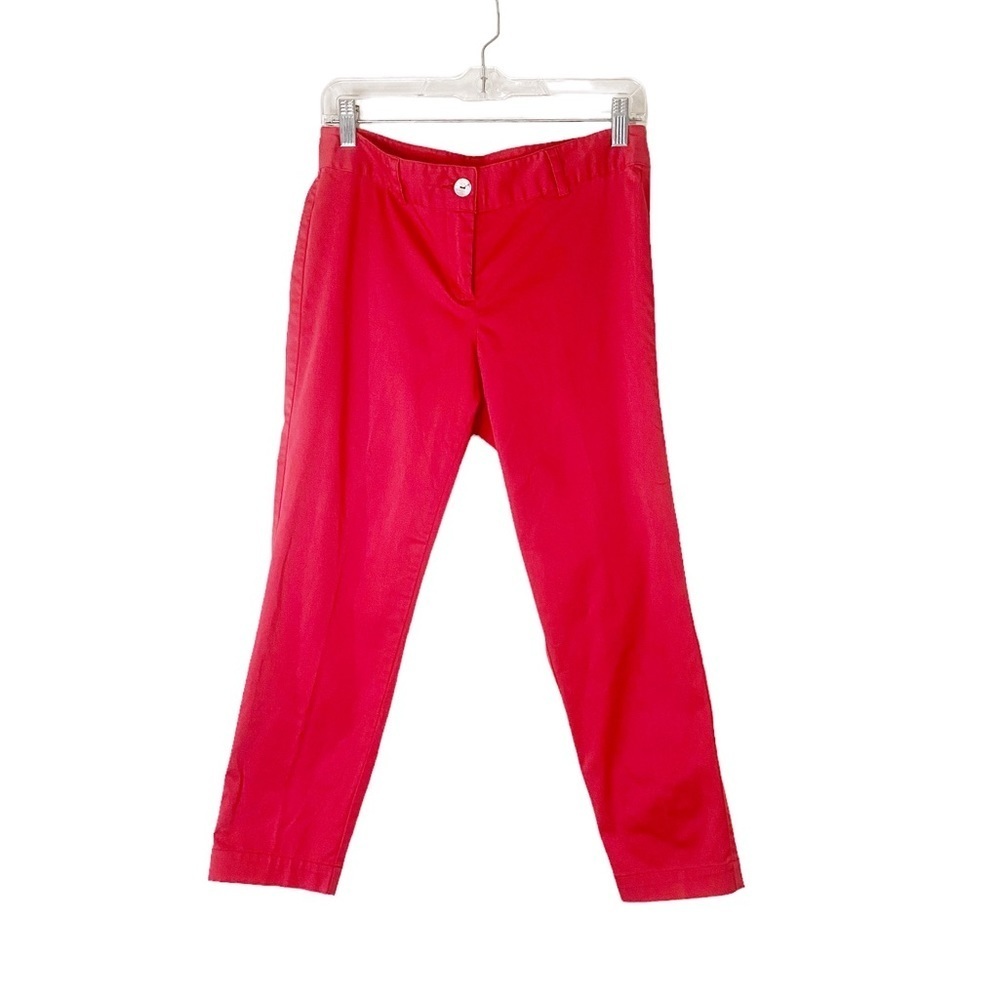 Red Capri Pants Women Size 4 Spring Summer Casual HAH 1481